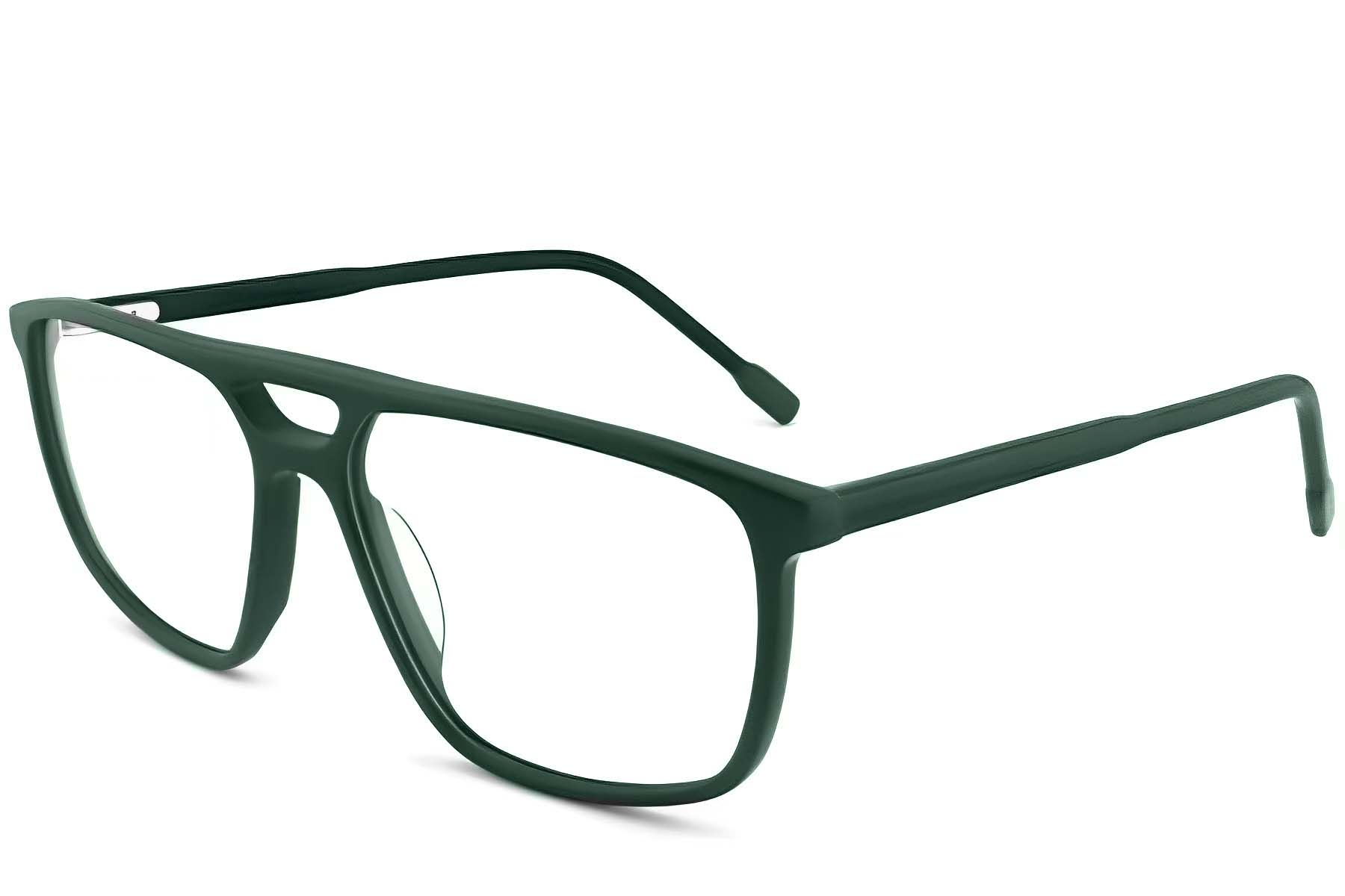 Aviator Green Acetate Glasses #BS2012-0278