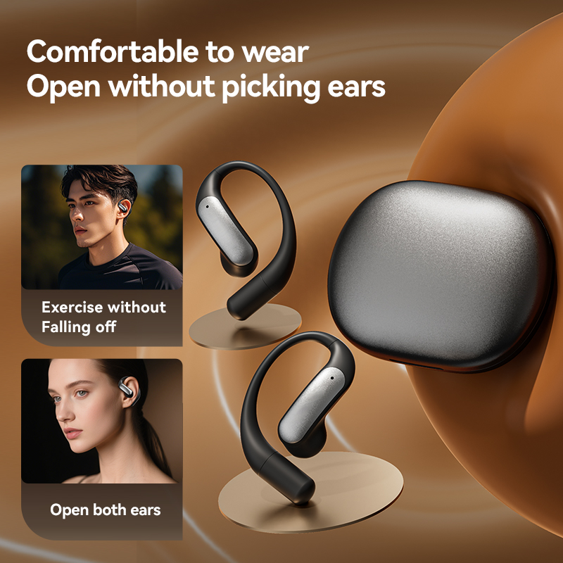 Open-Ear Wireless Bluetooth 5.4 Earbuds with LED Display Model#M127