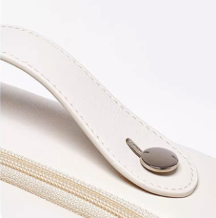 Travel Makeup Bag with Clear Compartments & Brush Holder