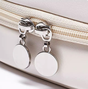 Travel Makeup Bag with Clear Compartments & Brush Holder