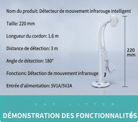 Pet Fountain Motion Sensor Stand - USB