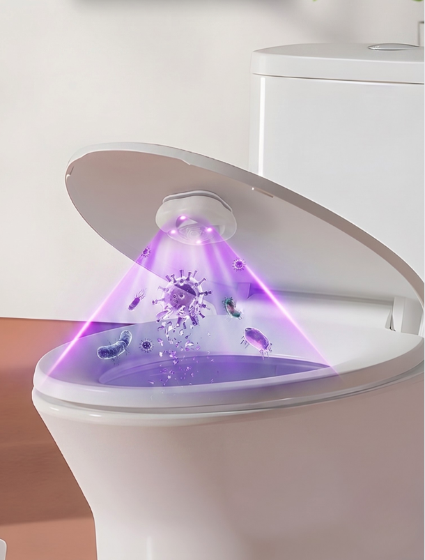 Antivirus RGB waterdichte UV-toiletsterilisatielamp met automatische nachtverlichting en bewegingssensor