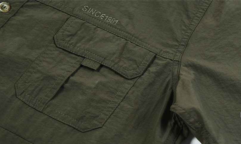 Men's Outdoor Tactical Short Sleeve Slim Fit Shirt