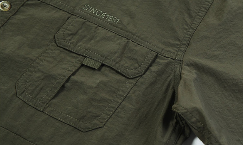 Men's Outdoor Tactical Short Sleeve Slim Fit Shirt