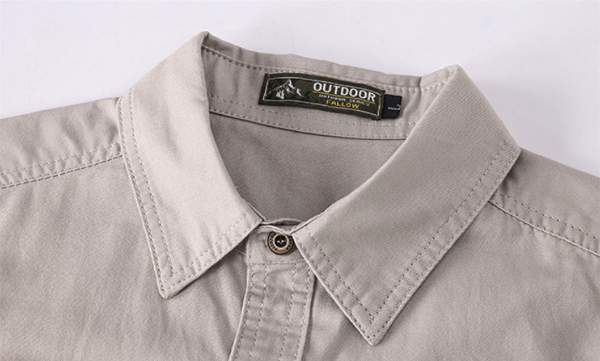 Men's Short Sleeve Military Cargo Shirt