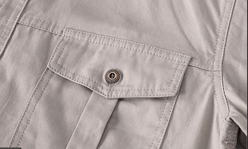 Men's Short Sleeve Military Cargo Shirt