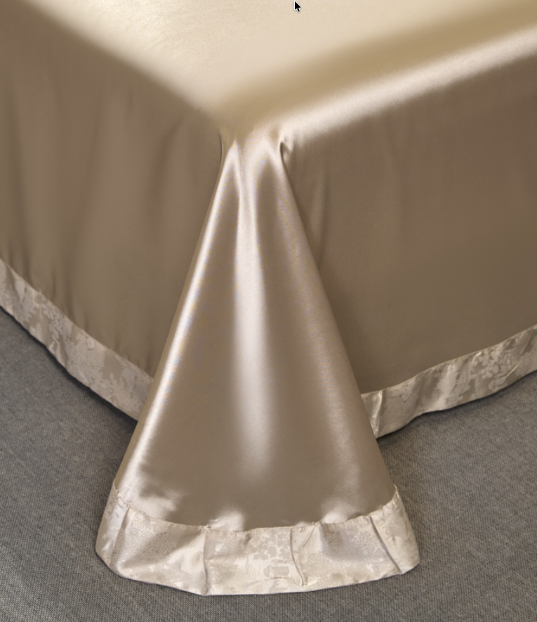 Luxury Jacquard Silk Bedding 4-Piece Set - Premium Home Collection