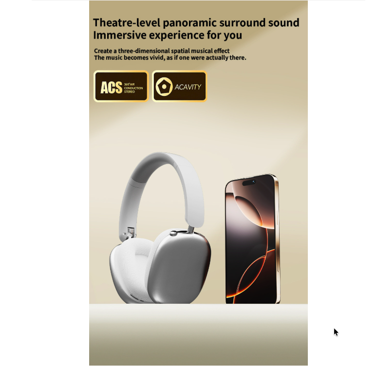 Smart Wireless Bluetooth Headphones - LK65