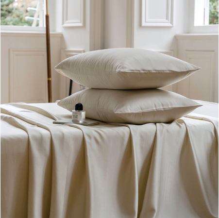 Ensemble de draps rafraîchissants Lenzing Tencel avec taies d'oreiller respirantes et évacuant l'humidité