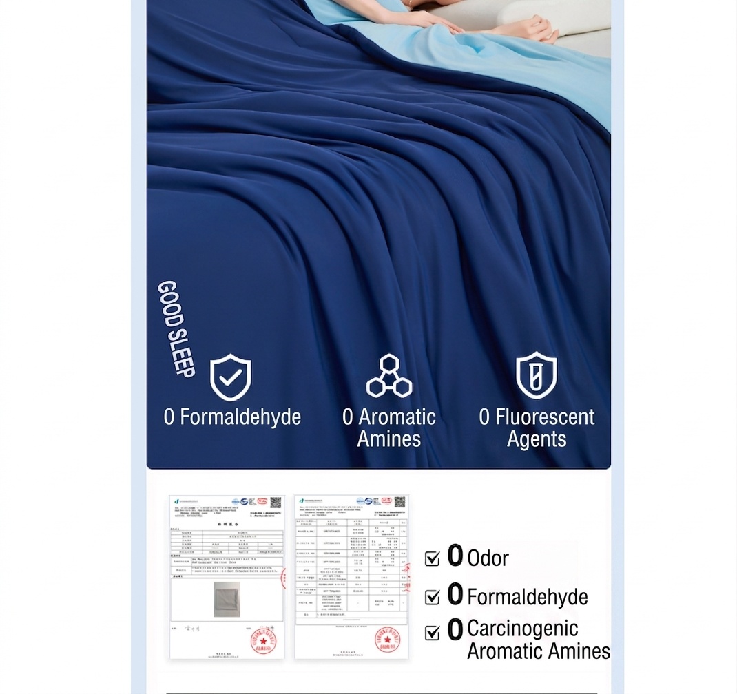 Lightweight Cool-fibre Lyocell Summer Quilt Skin-Friendly Breathable Cooling Blanket