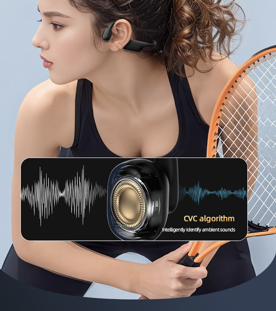 IPX8 Waterproof Bone Conduction Swimming Headphones 32GB