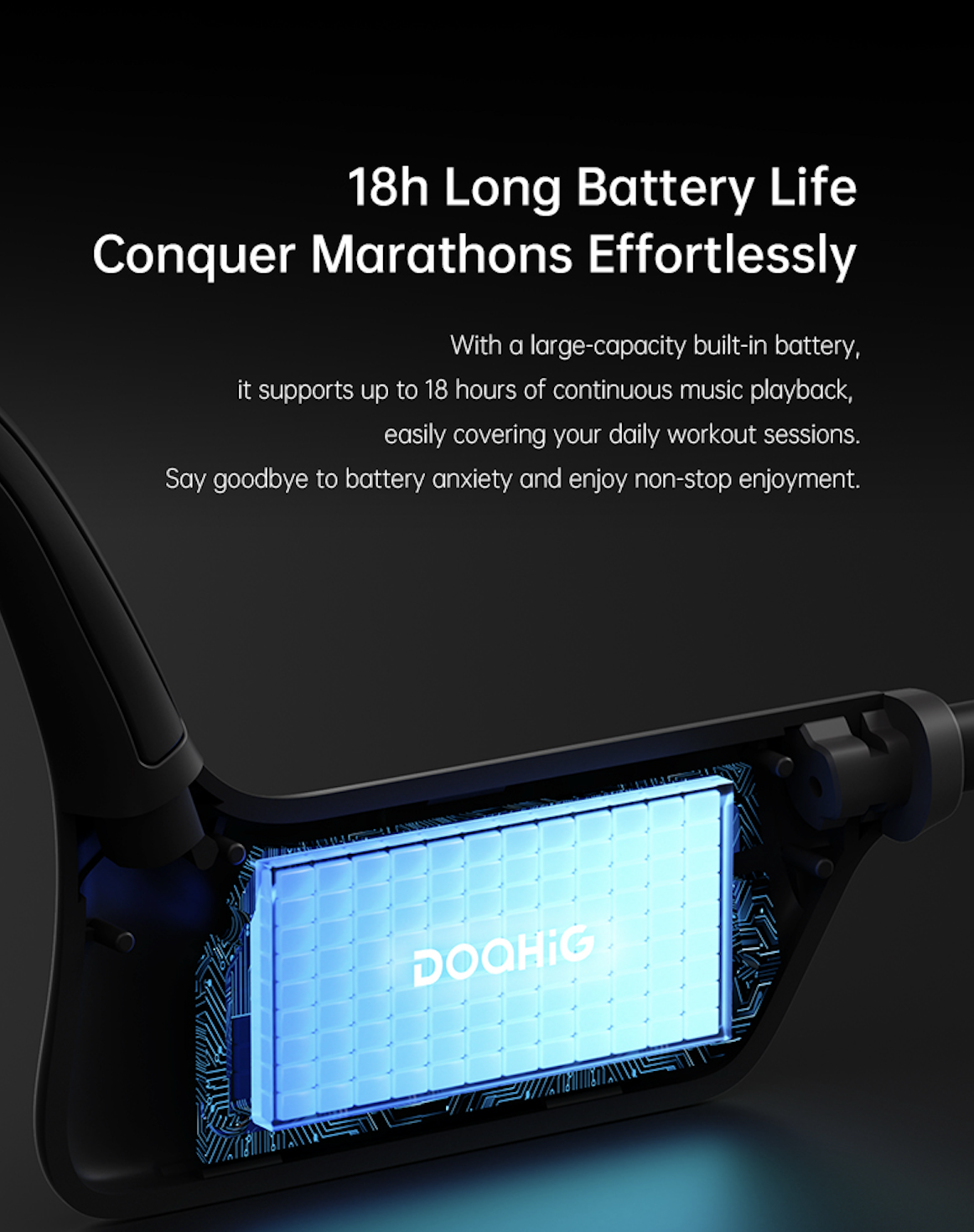 Waterproof Bone Conduction Headphones for Swimming & Sports