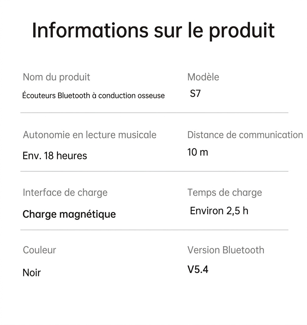 Écouteurs à conduction osseuse étanches pour la natation et le sport