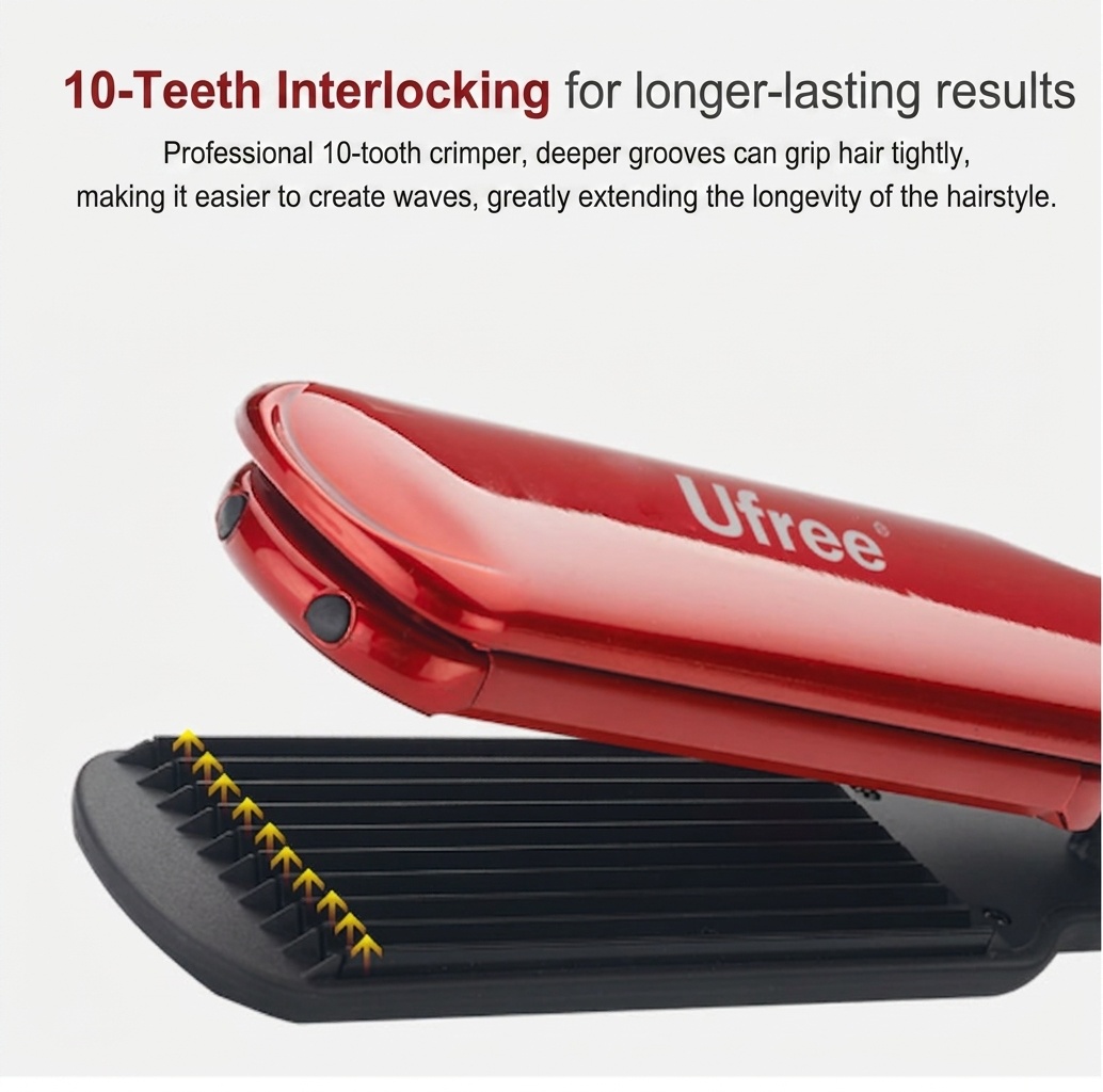 3-in-1 Hair Straightener and Curling Styling Tool for Home Use (EU Plug only)
