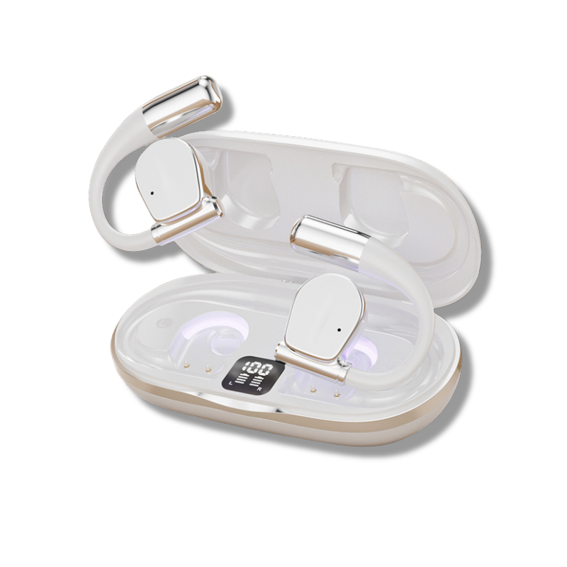 Écouteurs intra-auriculaires sans fil TWS à oreille ouverte avec indicateur de batterie LED, modèle n° M111