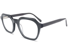 Rectangular Grey Acetate Glasses #BS2012-0053
