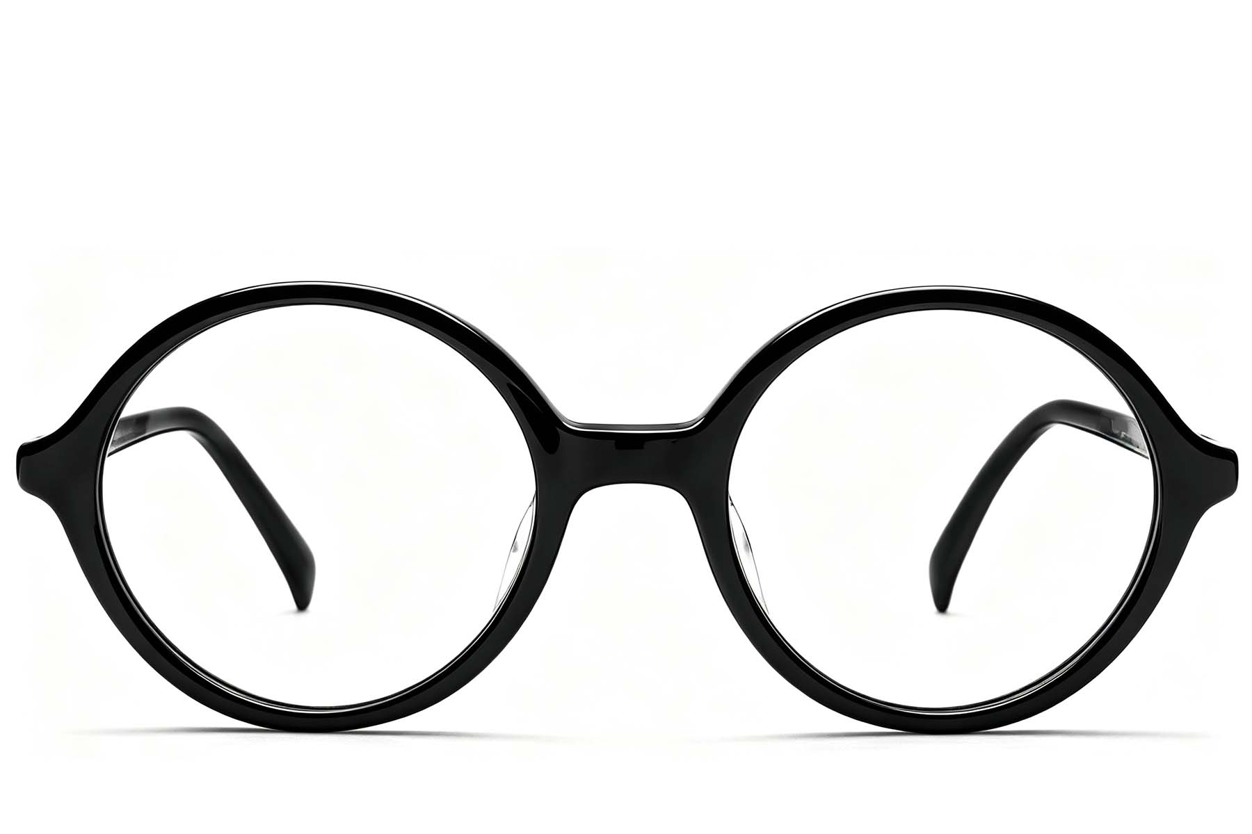 BS2012-0330_Black_Round_Acetate_Glasses_front