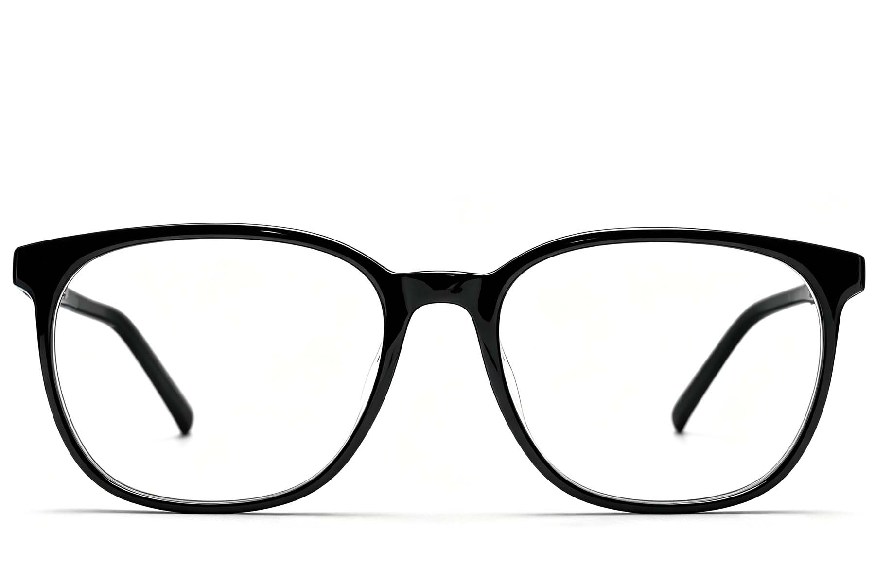 BS2012-0300_Black_Oval_Acetate_Glasses_front