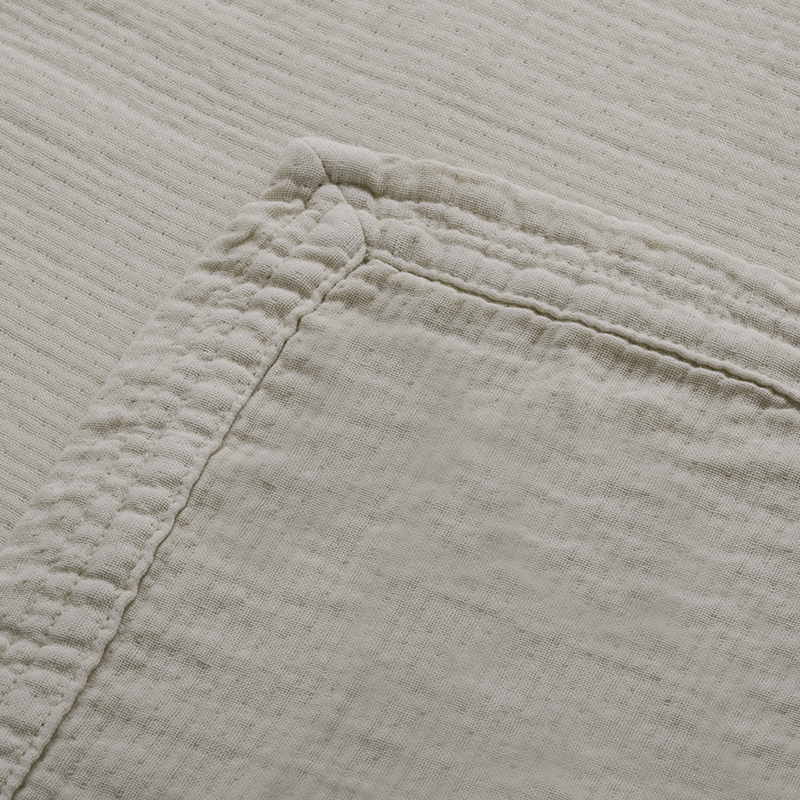 Thickened Lyocell Cotton Linen Blend Machine Washable Breathable Soft Throw Blanket