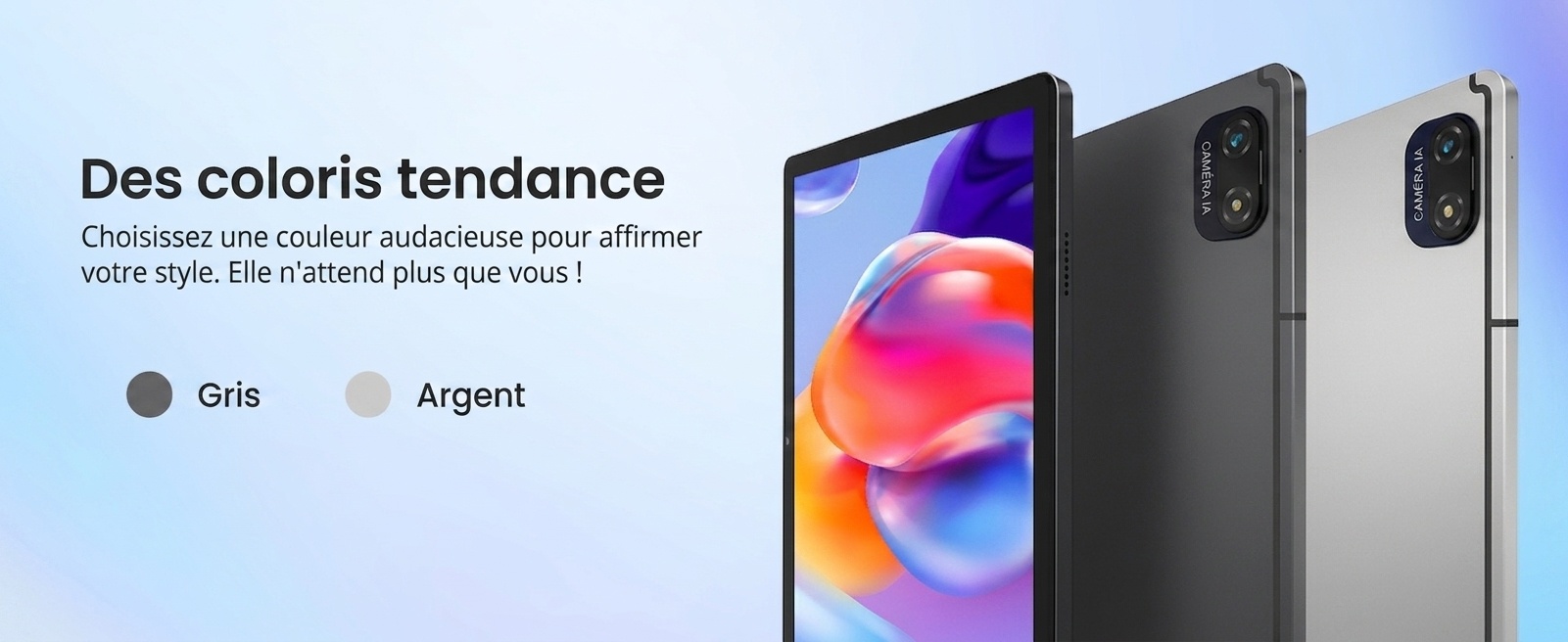 Tablette Kinstone 10,1" Android 12 8 Go + 256 Go Octa-Core