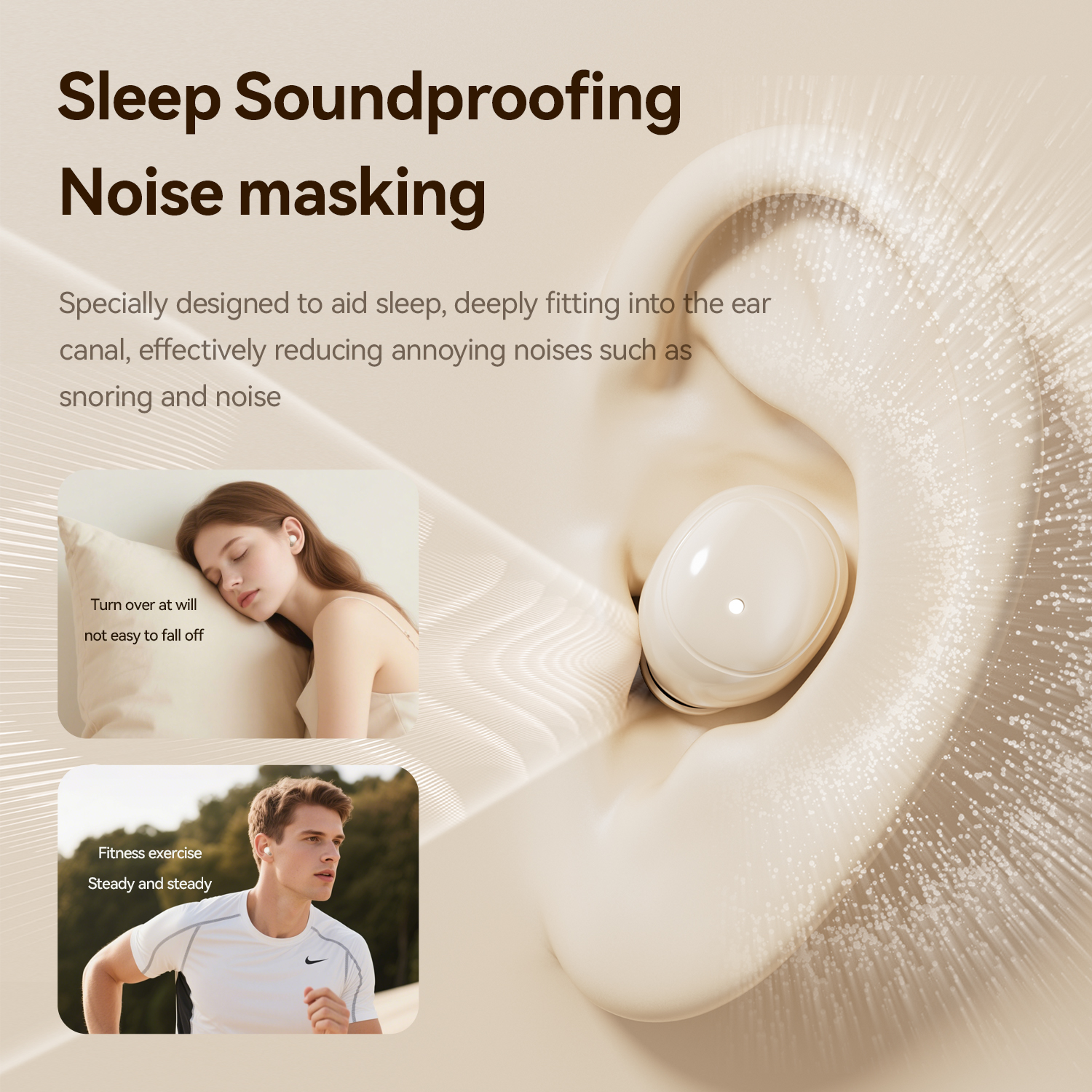 Mini Wireless Sleeping Earbuds - Ultra-Thin Noise Reduction Model#M126