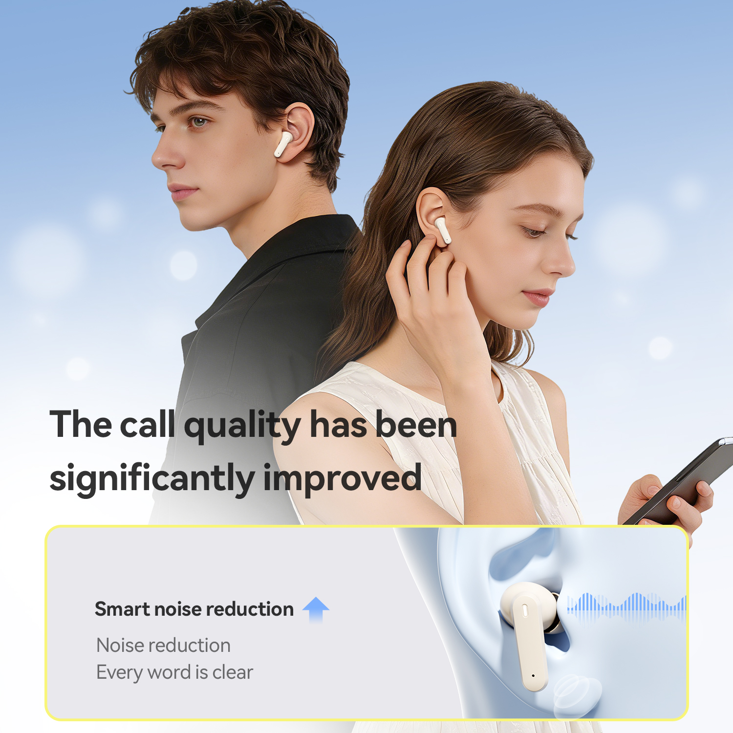 True Wireless Earbuds with LED Battery Display & Bass Boost Model#M164