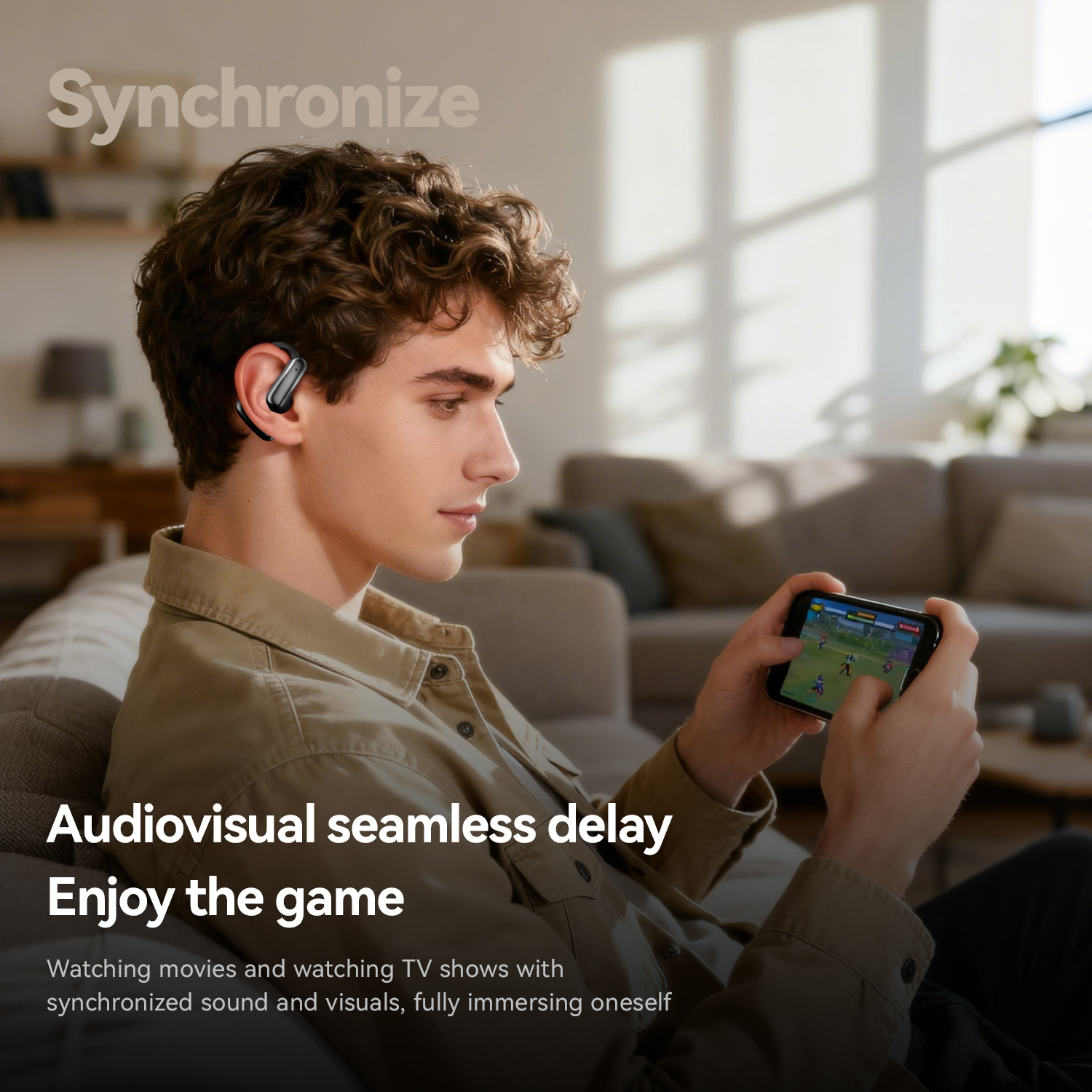 Open Ear Wireless Earbuds with LED Battery Display Model#M139