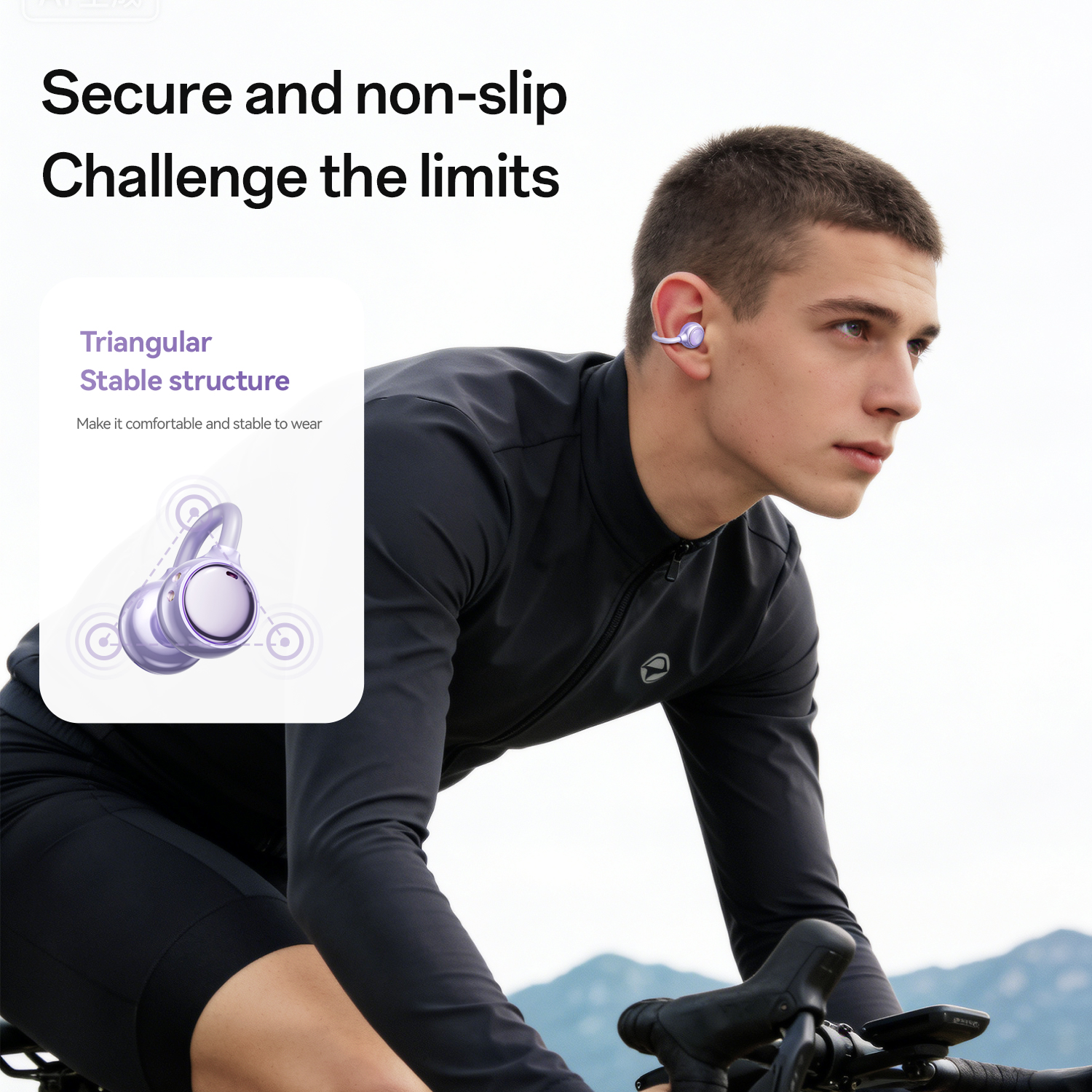 Open-Ear Wireless Earbuds with ENC Noise Reduction Model#M163