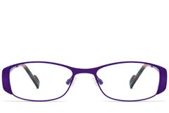 Oval Purple Metal Glasses #BS2012-0437