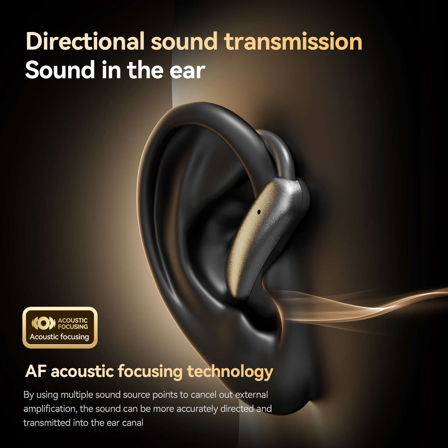 Auriculares inalámbricos Bluetooth de oído abierto con batería magnética Modelo n.° M143