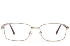 BS2012-1066_Golden_Rectangular_Metal_Glasses_front