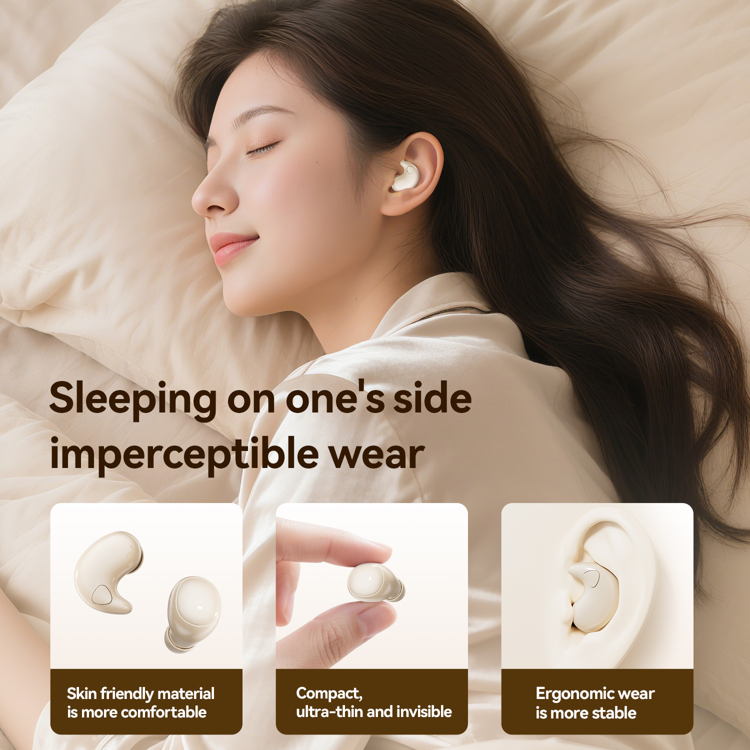 Mini Wireless Sleeping Earbuds - Ultra-Thin Noise Reduction Model#M126