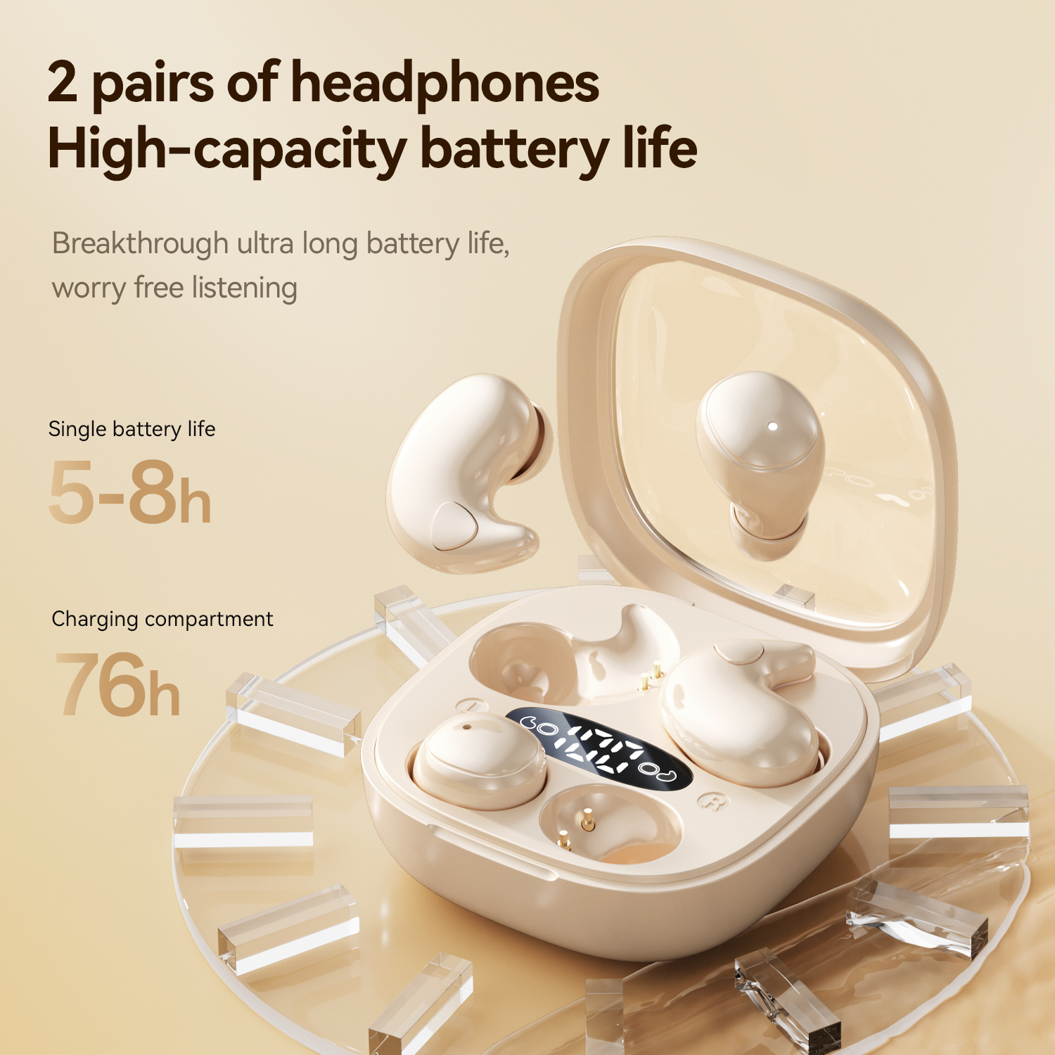 Mini Wireless Sleeping Earbuds - Ultra-Thin Noise Reduction Model#M126