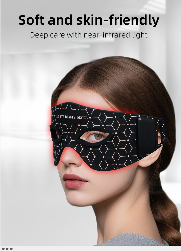 Maschera per gli occhi a luce rossa LED per terapia | Dispositivo di bellezza anti-età