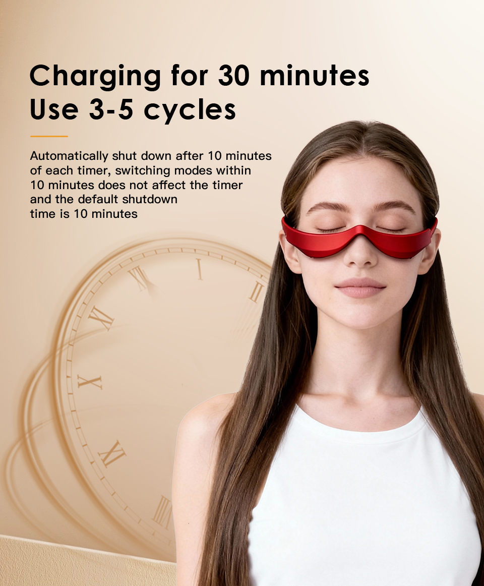 Red Light EMS Eye Massager - Revive Eyes, Daily Joy