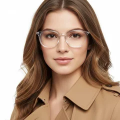 Rectangular Transparent TR90 Glasses #BS0406-0594