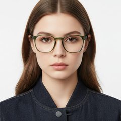 Rectangular Green TR90 Glasses #BS0406-0598