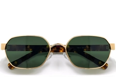 BS0824-0068_Golden_Geometric_Metal_Sunglasses_front