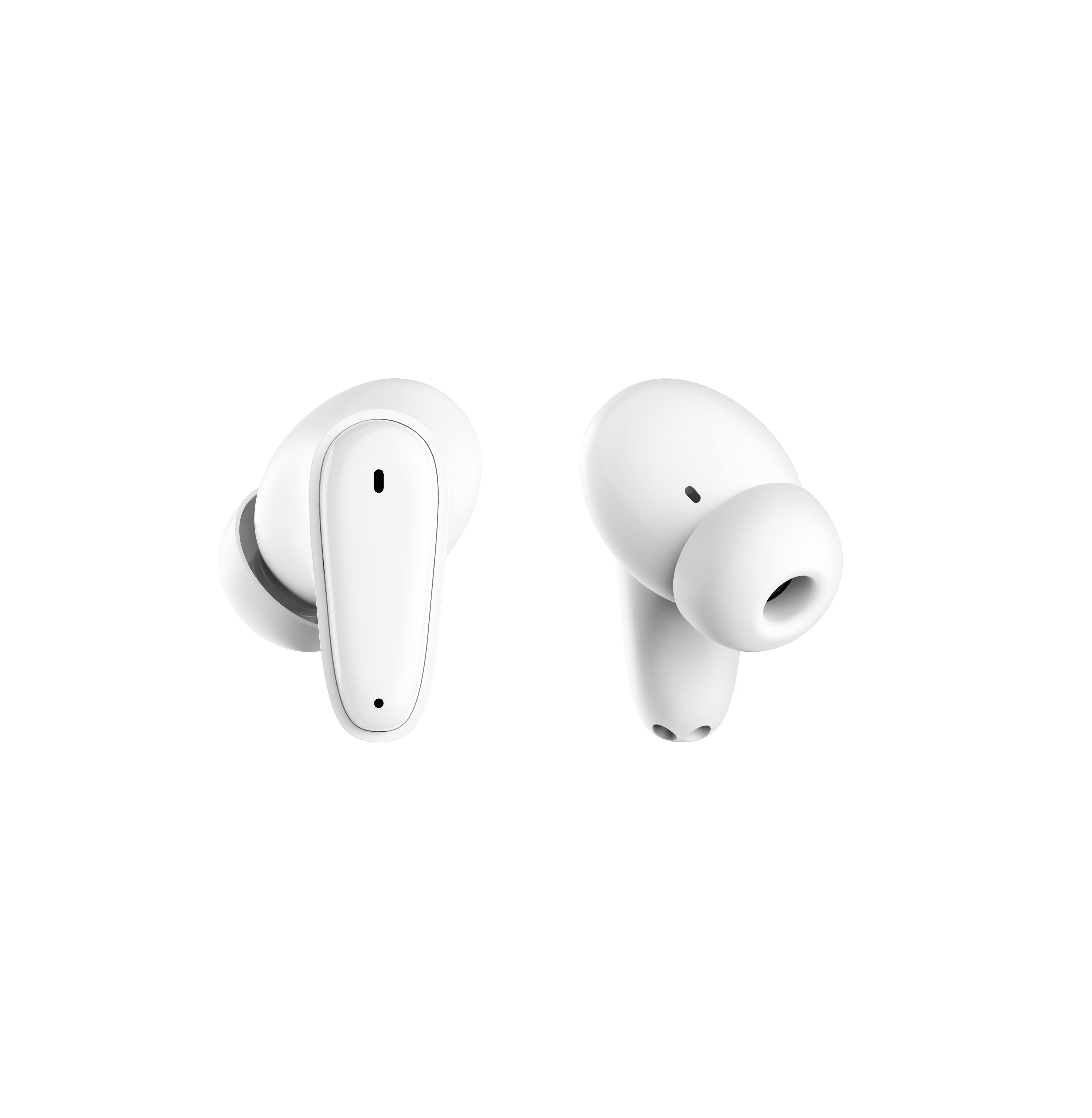 A-383 Pair White Easy Touch Hearing Aid LED Battery Display Rechargeable #26240013