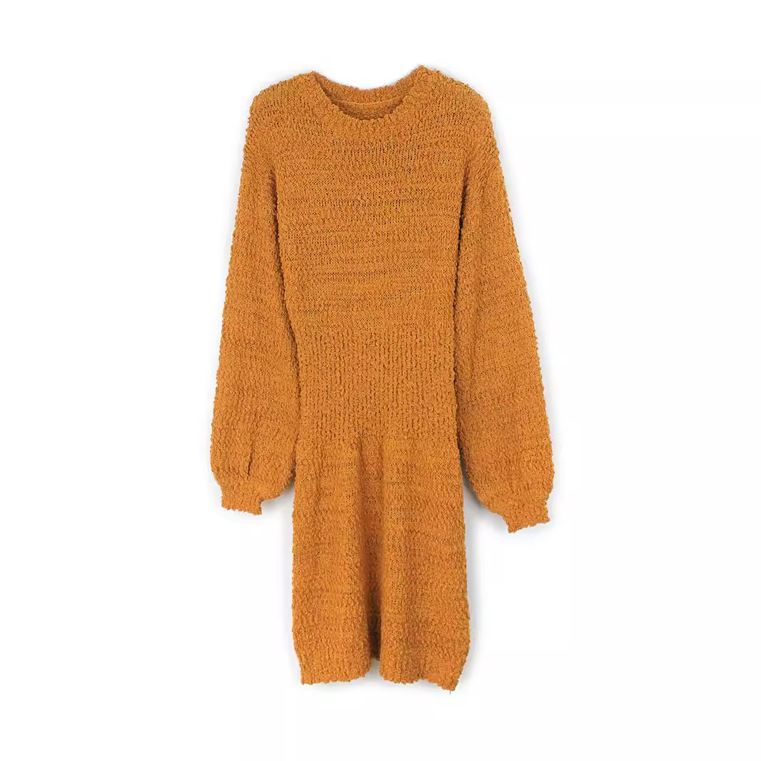 Chunky Knit Sweater Dress Long Sleeve Fall Winter
