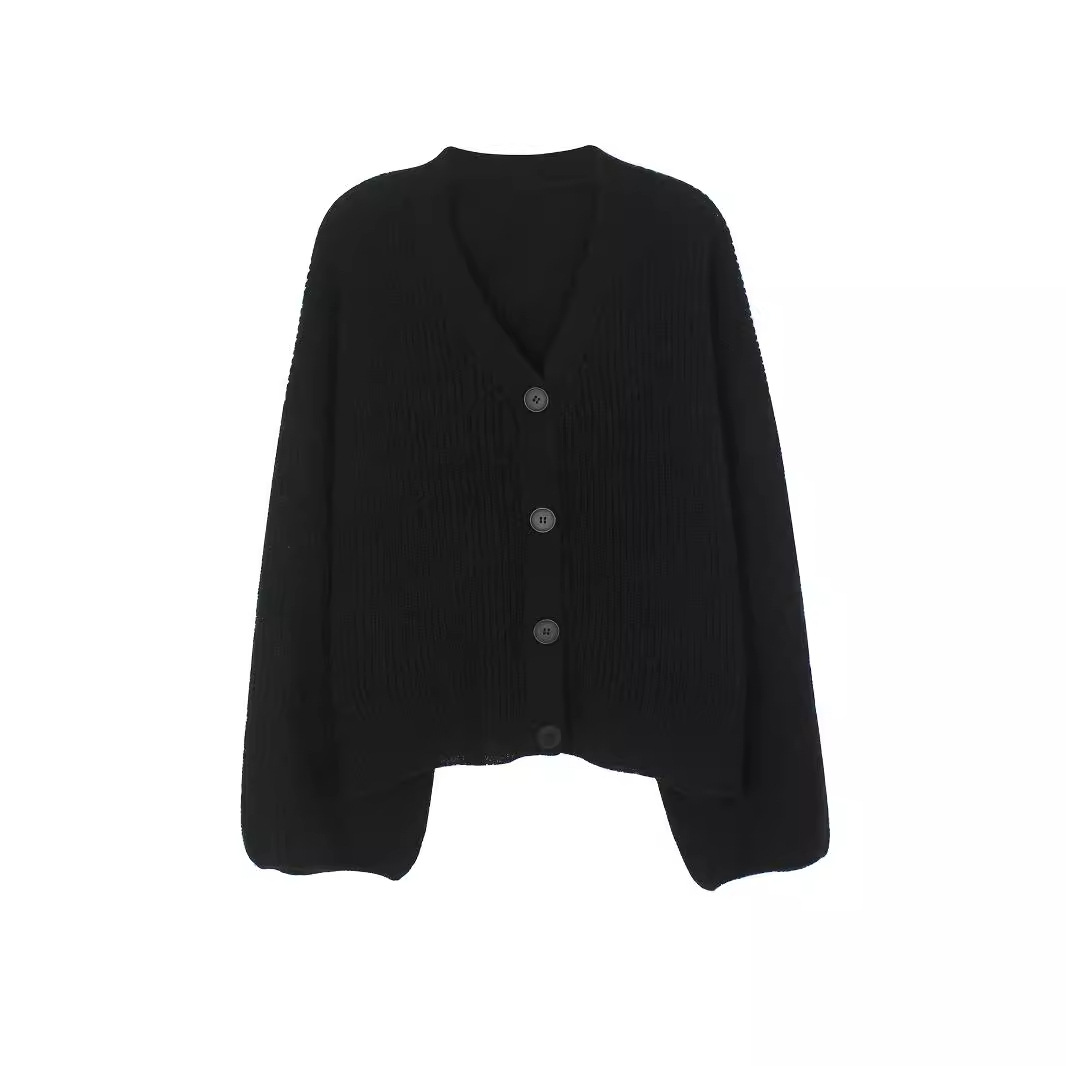 Knit Sweater Cardigan Pants Set Long Sleeve Autumn Spring