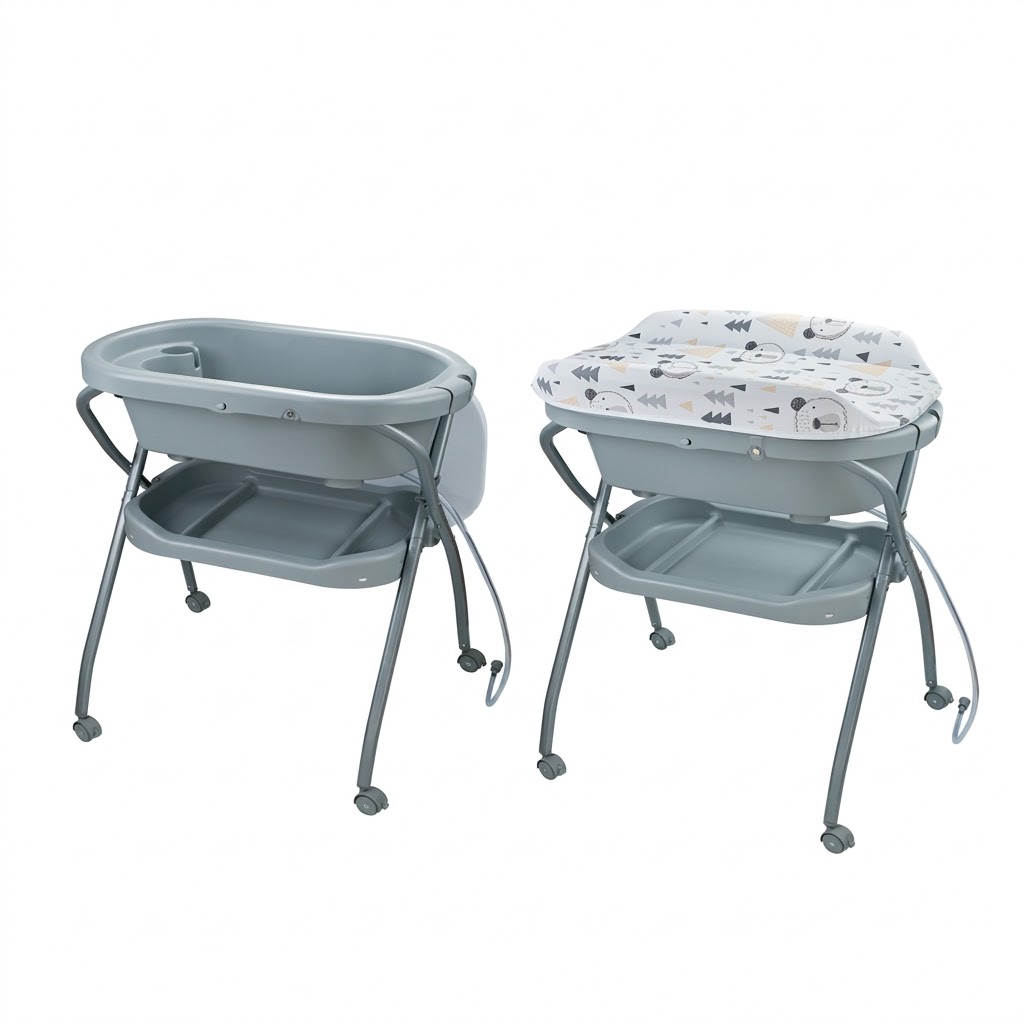 Premium 2-in-1 Baby Changing Table & Bathtub Station