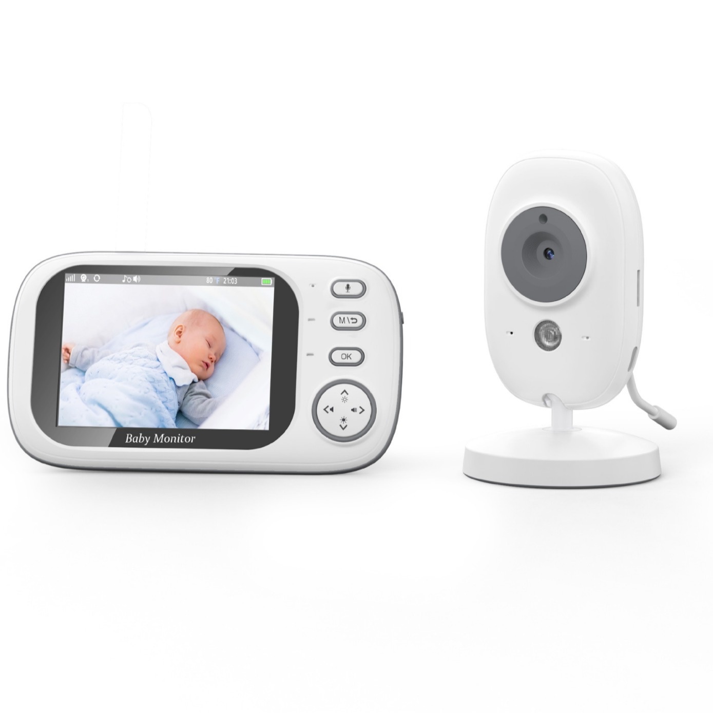 3.5'' Baby Monitor with 64GB Recording - Night Vision #19250007