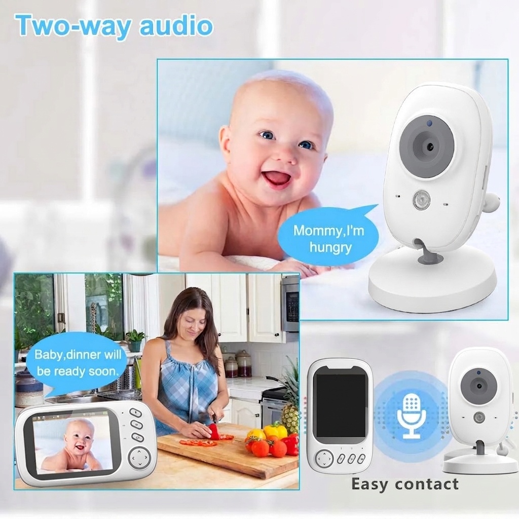 3.5'' Baby Monitor with 64GB Recording - Night Vision #19250007