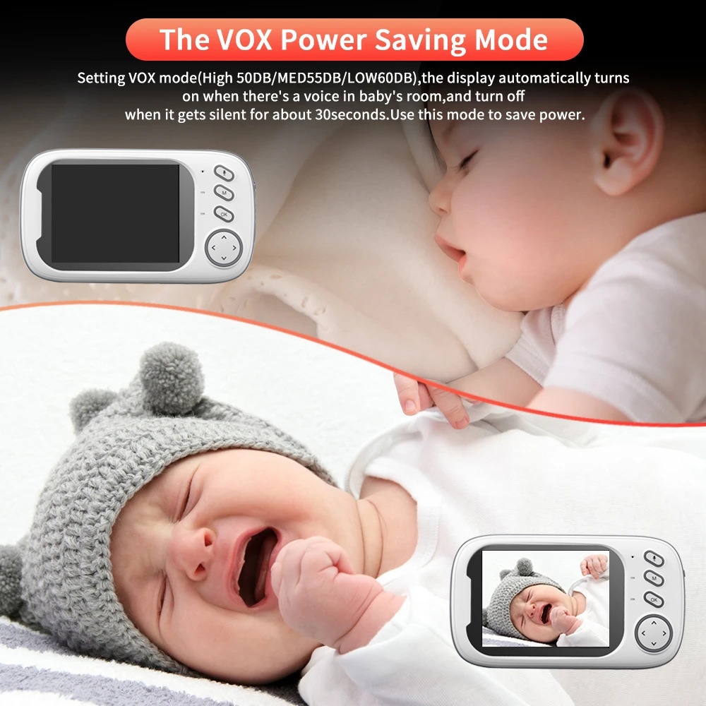 3.5'' Baby Monitor with 64GB Recording - Night Vision #19250007