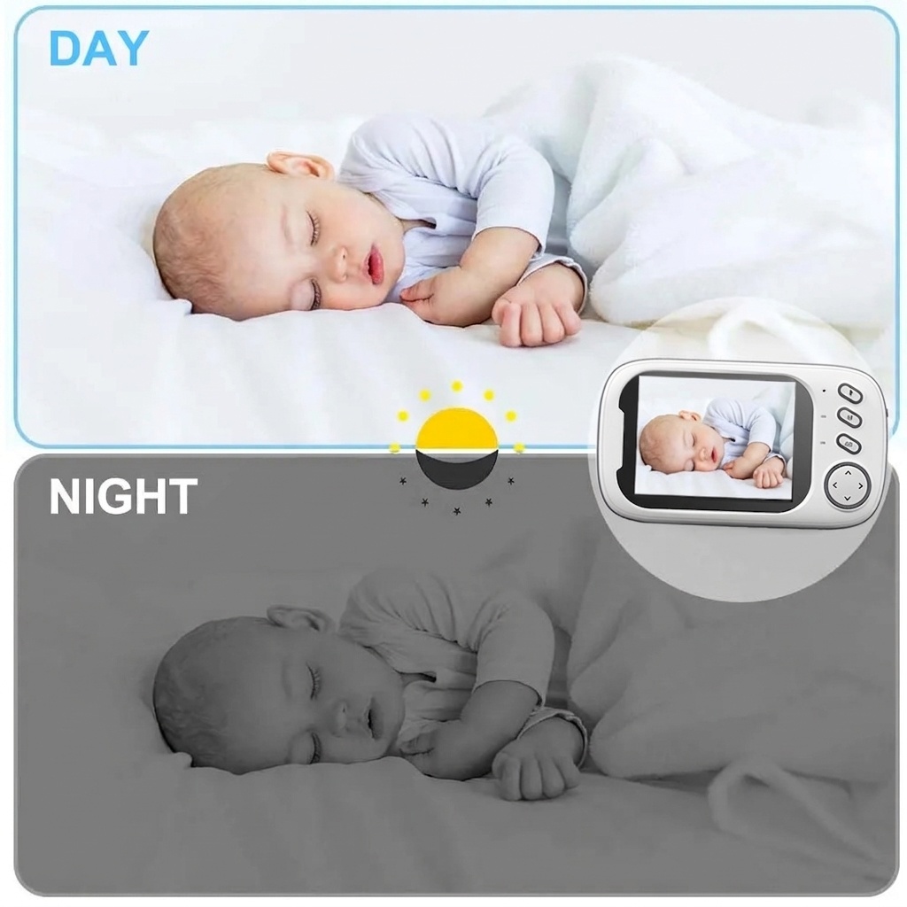 3.5'' Baby Monitor with 64GB Recording - Night Vision #19250007