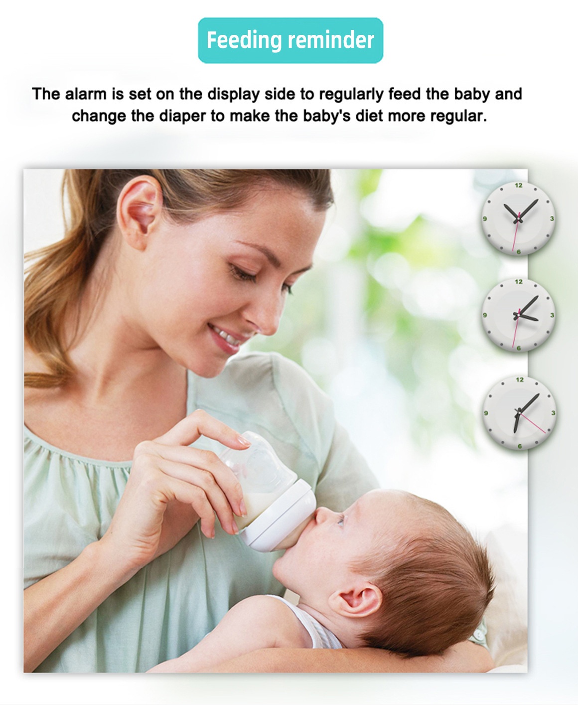 3.5'' Baby Monitor with 64GB Recording - Night Vision #19250007