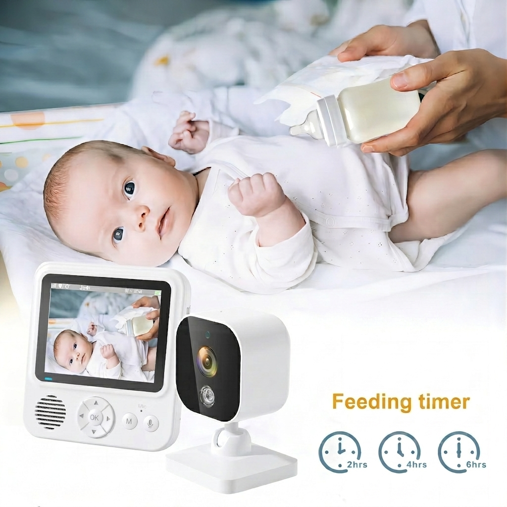 Portable 2.8'' Baby Monitor with 1500mAh Battery - Compact #19250006