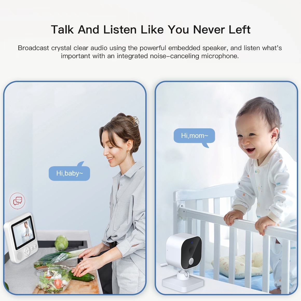 Portable 2.8'' Baby Monitor with 1500mAh Battery - Compact #19250006