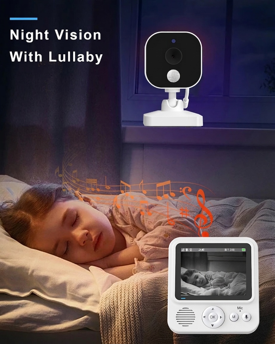 Portable 2.8'' Baby Monitor with 1500mAh Battery - Compact #19250006